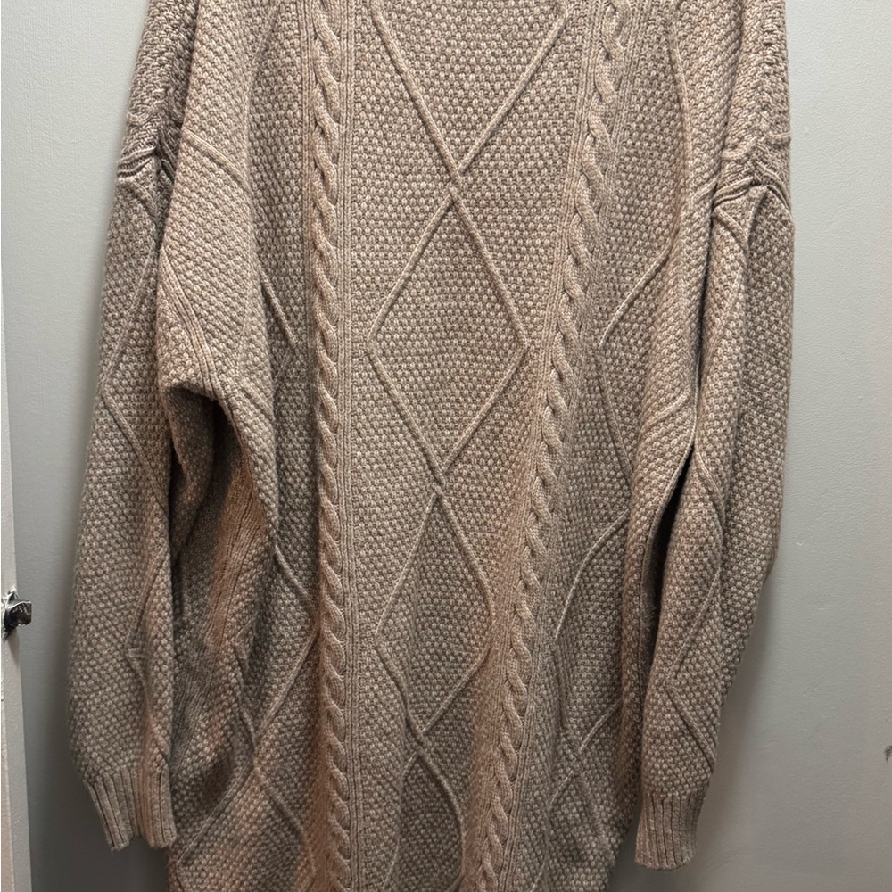 Cozy Cable Knit Sweater Dress